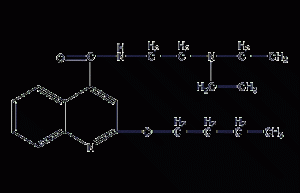 Structure formula of cinchaine