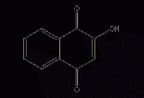 2-hydroxy-1,4-naphthoquinone structural formula