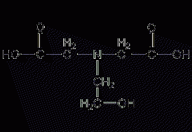 N-(2-hydroxyethyl)iminodiacetic acid structural formula