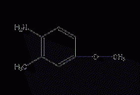 4-methoxy-2-methylaniline structural formula