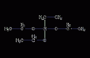 Ethyltriethoxysilane structural formula