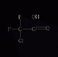 Chlorodifluoroacetic acid structural formula