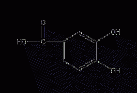 3,4-dihydroxybenzoic acid structural formula