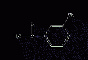 3'-hydroxyacetophenone structural formula