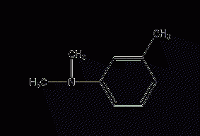 N,N-dimethyl m-toluidine structural formula