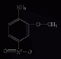 2-methoxy-4-nitroaniline structural formula