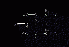 Tripropenyl phosphite structural formula