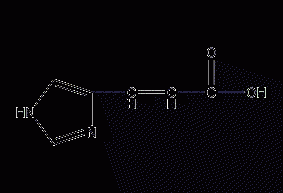 4-imidazole acrylic acid structural formula