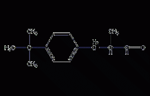 3-(4-tert-butylphenyl)-2-isobutyraldehyde structural formula