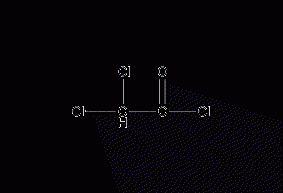 Dichloroacetyl chloride structural formula