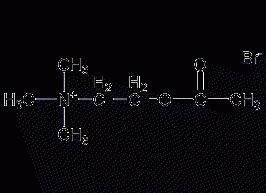 Acetylcholine bromide structural formula