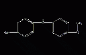 Structural formula of metaamine blue salt B