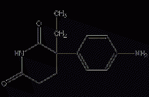 Aminoglutamide structural formula