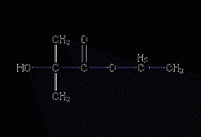 2-Methyl-2-hydroxypropionic acid ethyl ester structural formula