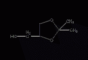 2,2-dimethyl-4-hydroxymethyl-1,3-dioxolane  Structural formula