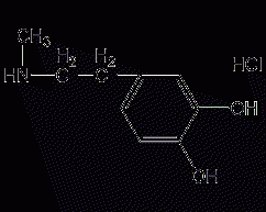 N-methyldopamine hydrochloride structural formula