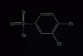 3,4-Dichlorobenzenesulfonyl chloride structural formula