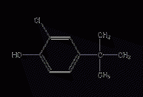 4-tert-butyl-2-chlorophenol structural formula