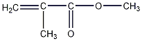 Methyl methacrylate structural formula