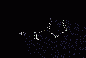 Furfuryl alcohol structural formula