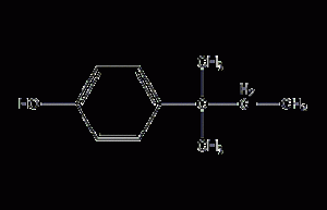 Structural formula of p-tert-amylphenol