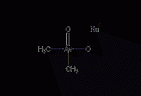 Sodium dimethylarsenate structural formula