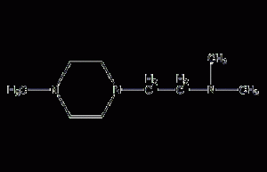 N,N,4-trimethylpiperazine-1-ethylamine structural formula