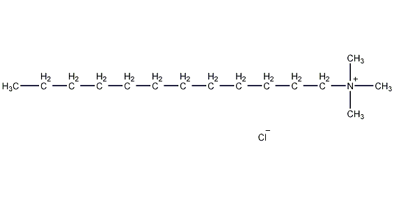 Dodecyltrimethylammonium chloride structural formula