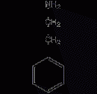 2-Phenylethylamine Structural Formula