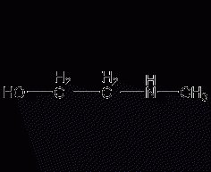 2-(methylamino)ethanol structural formula
