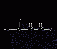 3-Chloropropionic acid structural formula