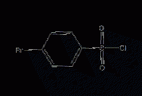 Structural formula of p-bromobenzenesulfonyl chloride