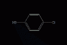 4-Chlorothiophenol Structural Formula