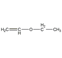 Structural formula of vinyl ether