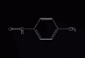 Structural formula of p-methylbenzaldehyde