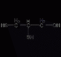 2,3-dimercapto-1-propanol structural formula