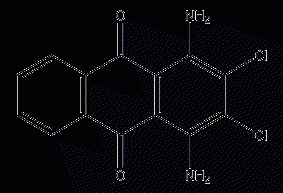 1,4-diamino-2,3-dichloroanthraquinone structural formula