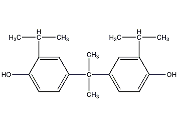 2,2-bis(4-hydroxy-3-isopropylphenyl)propane structural formula