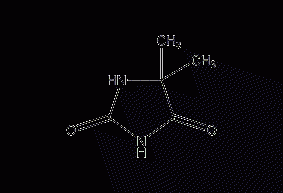 5,5-dimethylhydantoin structural formula