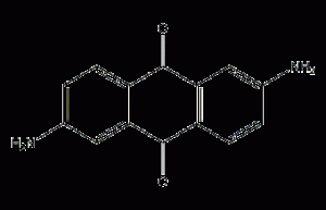 2,6-Diaminoanthraquinone structural formula