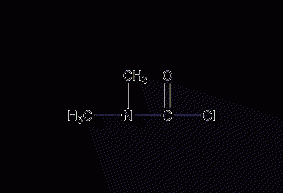 Dimethylcarbamoyl chloride structural formula