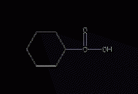 Cyclohexanecarboxylic acid structural formula