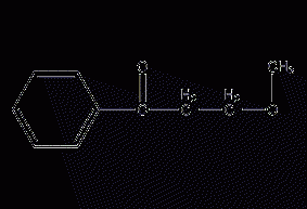 Structural formula of p-methoxypropiophenone