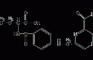 Folic acid structural formula