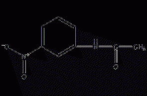 M-nitroacetanilide structural formula