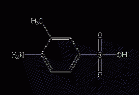 4-amino-3-methylbenzenesulfonic acid structural formula