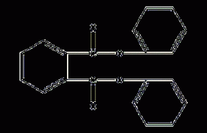 Diphenyl phthalate structural formula