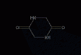 Glycine anhydride structural formula