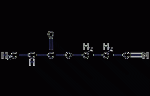 Structural formula of cyanoethyl acrylate