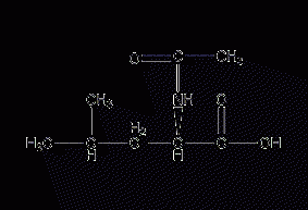 N-acetyl-DL-leucine structural formula